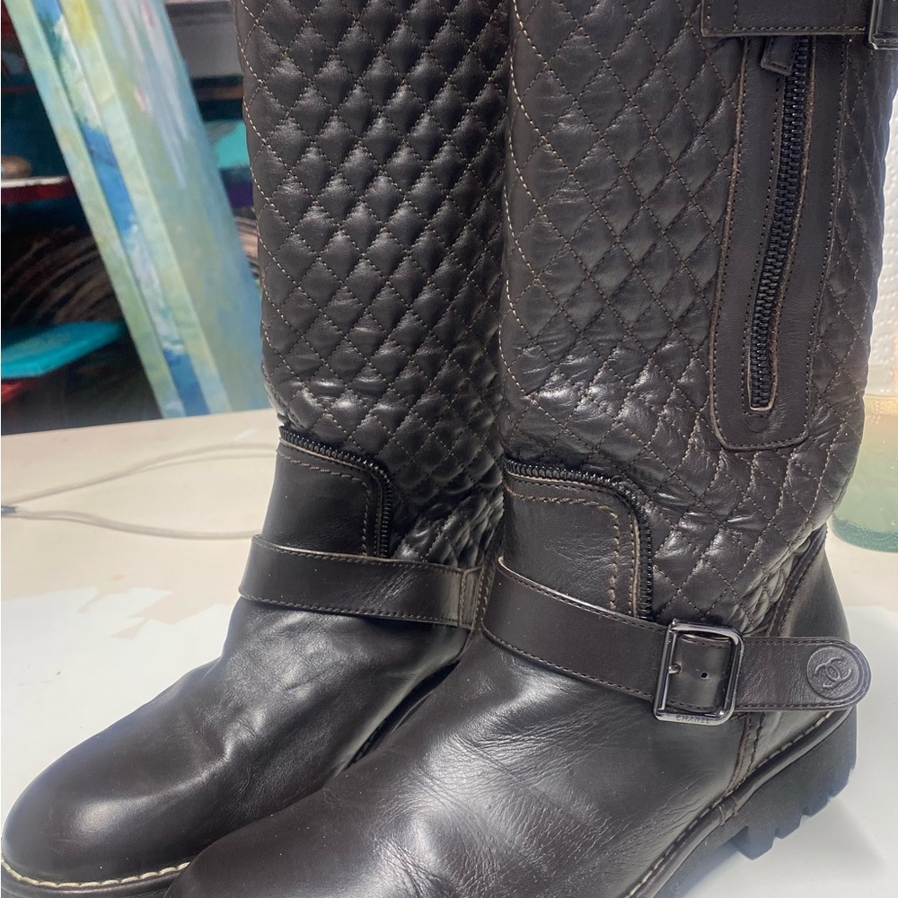 Chanel Engineer Boots with serial number - Picture 9 of 10